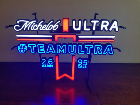 Michelob #Team Ultra Beer LED Neon Sign Light Lamp