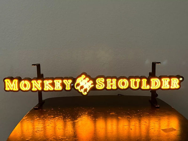 Monkey Shoulder Whisky LED Neon Sign Light Lamp With Dimmer