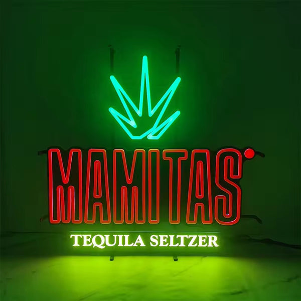 Mamitas Tequila Seltzer LED Neon Sign Light Lamp