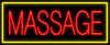 Red Massage Neon Light Sign Lamp Real Glass Wall Decor
