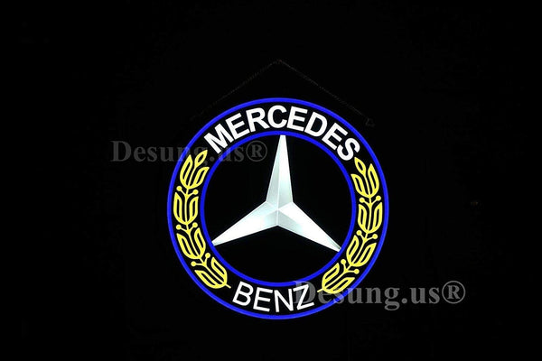 Mercedes Benz Auto 3D LED Neon Sign Light Lamp