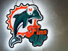 Miami Dolphins Fins Up 3D LED Neon Sign Light Lamp