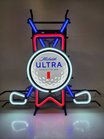 Michelob Ultra Beer Golf Ball LED Neon Sign Light Lamp