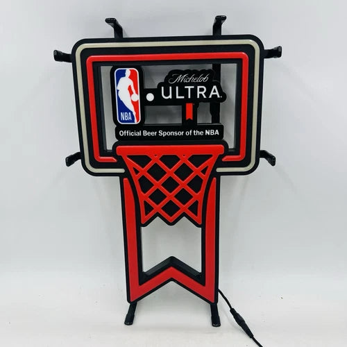 Michelob Ultra NBA Collaboration Basketball LED Neon Sign Light Lamp With Dimmer