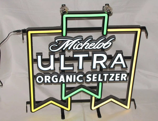 Michelob Ultra Organic Seltzer Beer LED Neon Sign Light Lamp