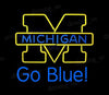 Michigan Wolverines Go Blue Neon Sign Light Lamp