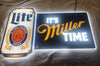 It`s Miller Time Lite Beer 2D LED Neon Sign Light Lamp