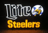 Pittsburgh Steelers Lite Beer LED Neon Sign Light Lamp