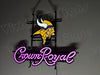 Minnesota Vikings Crown Royal Whisky LED Neon Sign Light Lamp With Dimmer