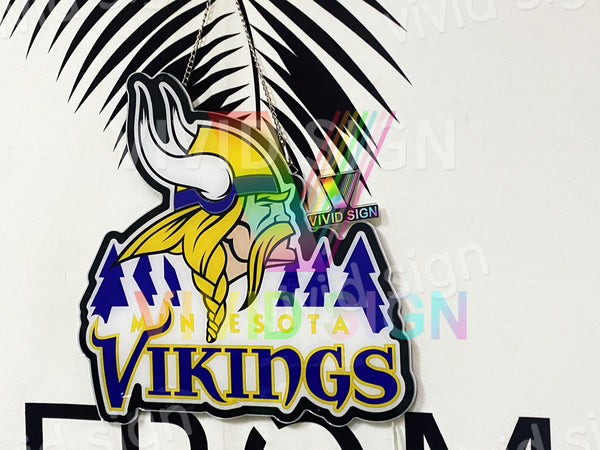 Minnesota Vikings 3D LED Neon Sign Light Lamp