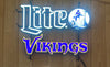 Minnesota Vikings Lite Beer LED Neon Sign Light Lamp