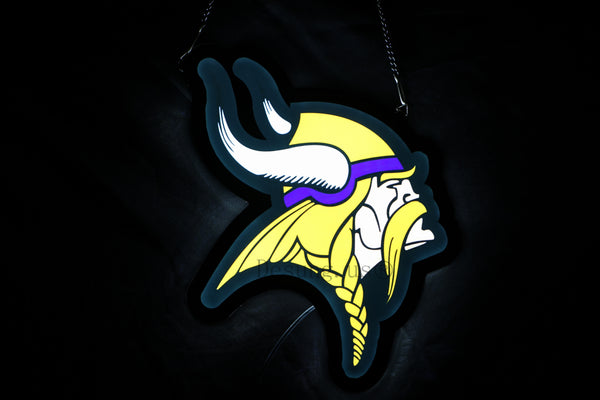 Minnesota Vikings 2D LED Neon Sign Light Lamp