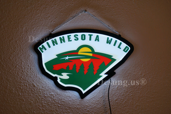 Minnesota Wild 2D LED Neon Sign Light Lamp