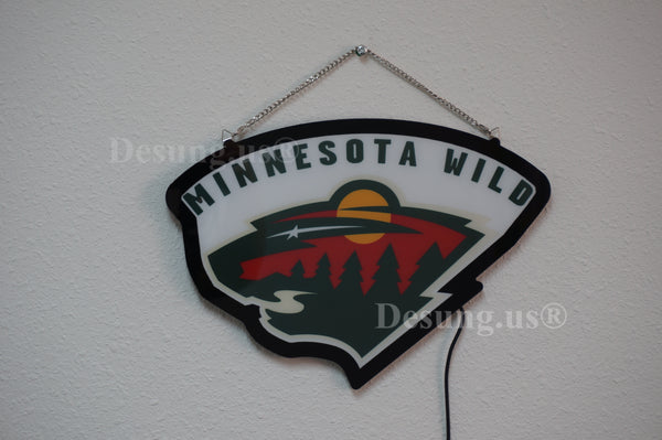 Minnesota Wild 2D LED Neon Sign Light Lamp