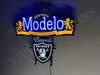 Modelo Cerveza Las Vegas Raiders LED Neon Sign Light Lamp