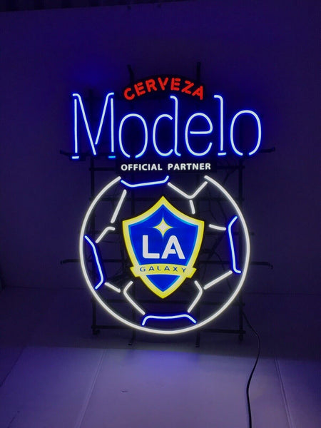 Modelo Cerveza Led Beer Sign LA Galaxy Soccer Team LED Light Lamp Neon Sign