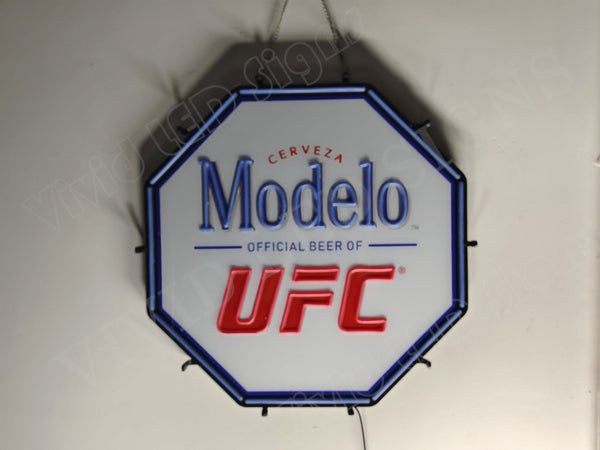 Modelo Cerveza UFC LED Neon Sign Light Lamp