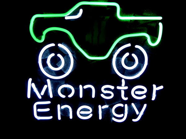 Monster Energy Drink Truck Neon Light Sign Lamp