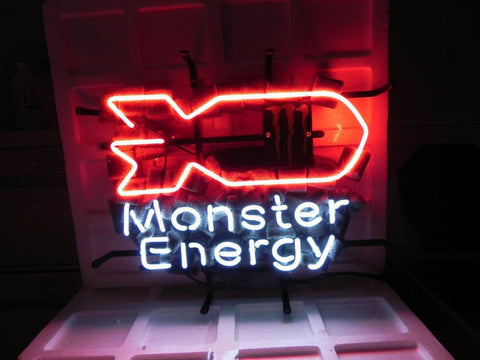 Monster Energy Drink Airship Neon Light Sign Lamp