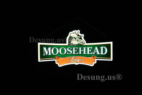 Moosehead Lager Beer 3D LED Neon Sign Light Lamp