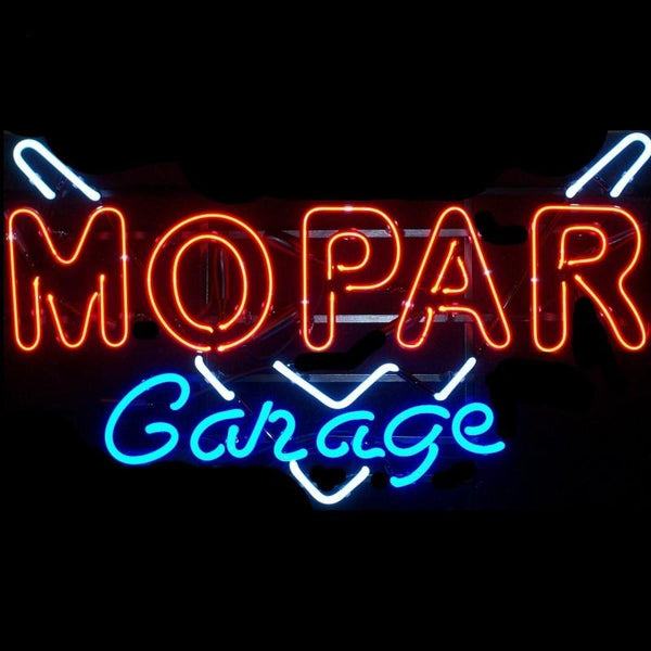 Mopar Parts Garage Auto Car Neon Sign Light Lamp