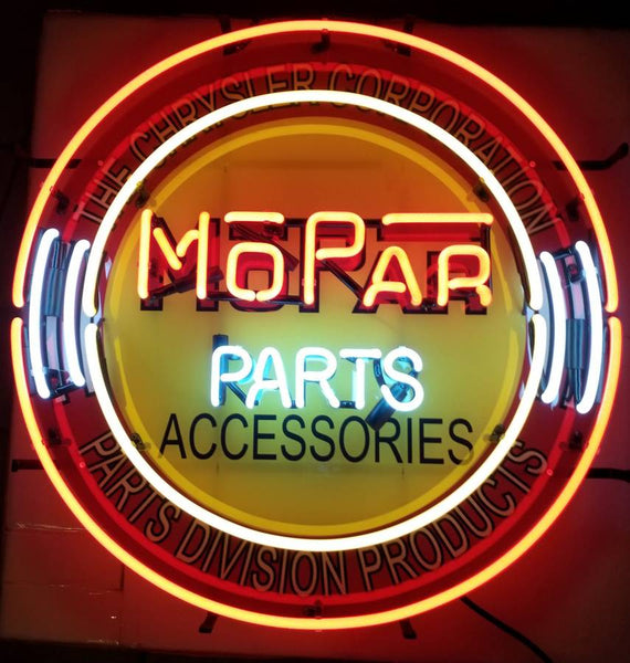 Mopar Parts And Accessories Automotive Neon Light Sign Lamp HD Vivid Printing