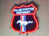 Mustang Highway LED Neon Sign Light Lamp