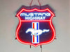 Mustang Highway LED Neon Sign Light Lamp