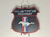 Mustang Highway LED Neon Sign Light Lamp