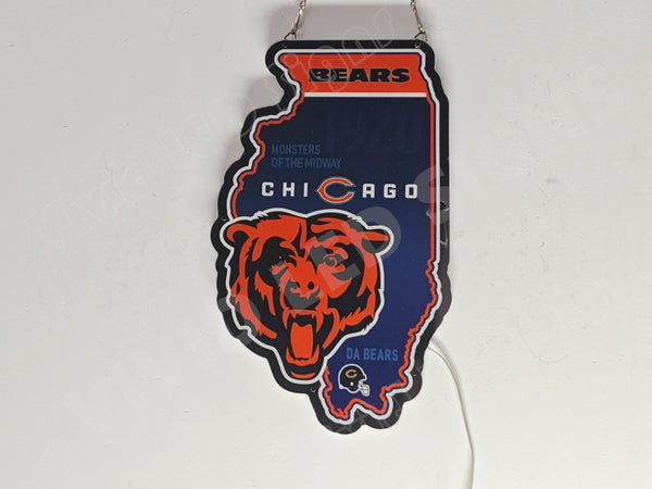 NFL Chicago Bears 3D LED  Neon Sign Light Lamp