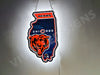 NFL Chicago Bears 3D LED  Neon Sign Light Lamp