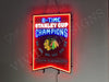 NHL Chicago Blackhawks Stanley Cup 6 Times Champions LED Neon Sign Light Lamp