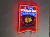 NHL Chicago Blackhawks Stanley Cup 6 Times Champions LED Neon Sign Light Lamp