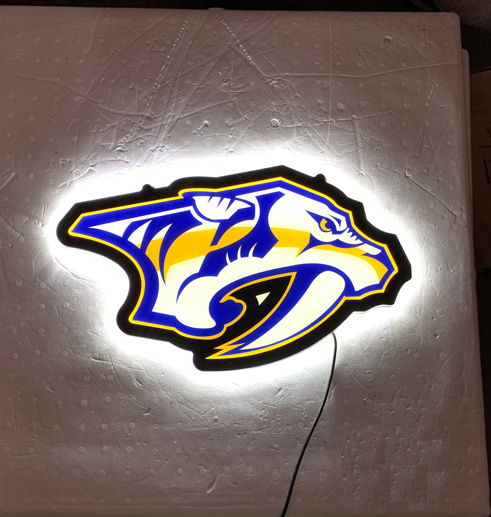 Predators Dog Sign Nashville Predators 2D LED Neon Sign Light Lamp – neonsign.us