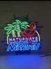 Natural Light Flamingo Palm Tree Neon Light Sign Lamp