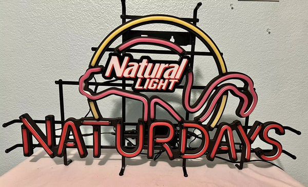 Natural Light Naturday’s Flamingo LED Neon Sign Light Lamp With Dimmer
