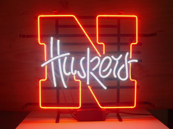 Nebraska Cornhuskers Mascot Neon Sign Light Lamp