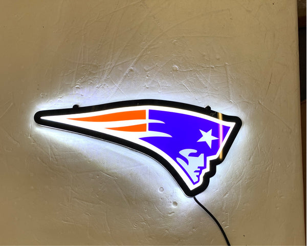 New England Patriots 2D LED Neon Sign Light Lamp