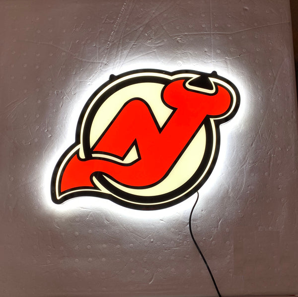 New Jersey Devils 2D LED Neon Sign Light Lamp