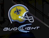 New Orleans Saints Bud Light Helmet Beer Neon Sign Light Lamp