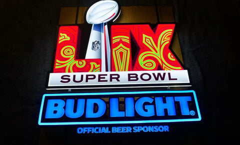 Super Bowl LIX 59 Bud Light Beer New Orleans LED Neon Sign Light Lamp