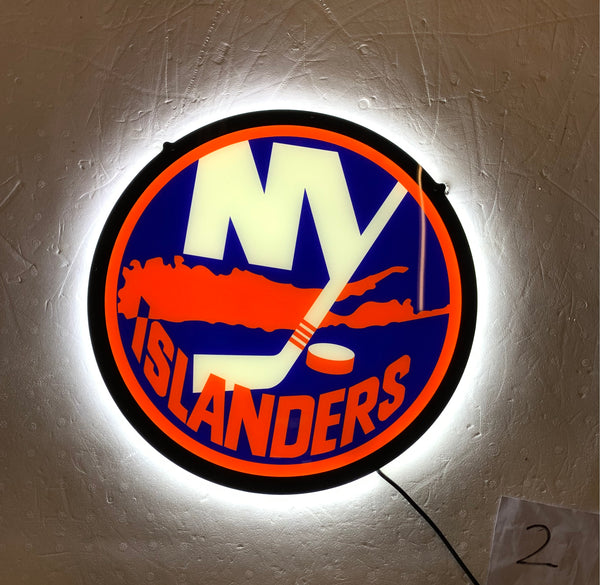 New York Islanders 2D LED Neon Sign Light Lamp