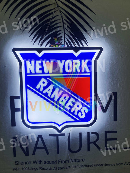 New York Rangers 3D LED Neon Sign Light Lamp