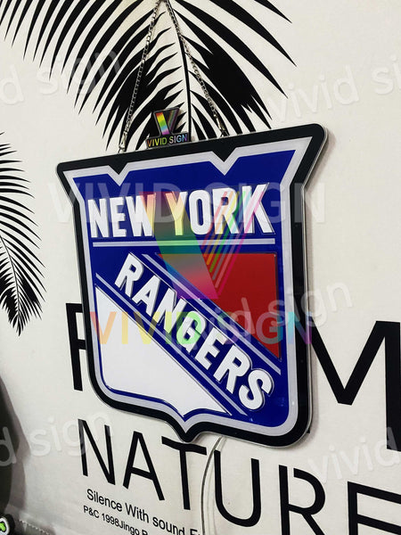 New York Rangers 3D LED Neon Sign Light Lamp