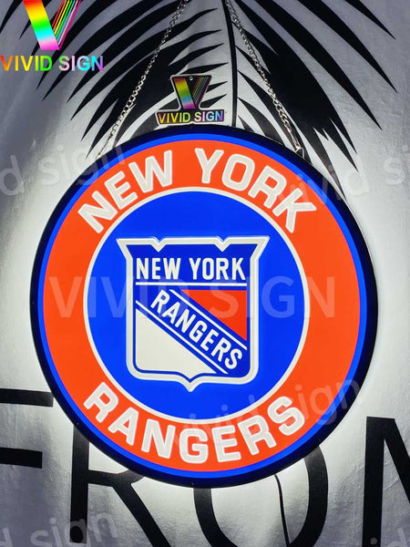 New York Rangers 3D LED Neon Sign Light Lamp