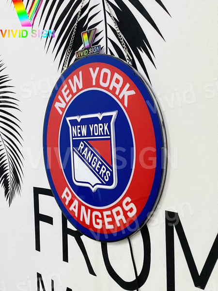 New York Rangers 3D LED Neon Sign Light Lamp