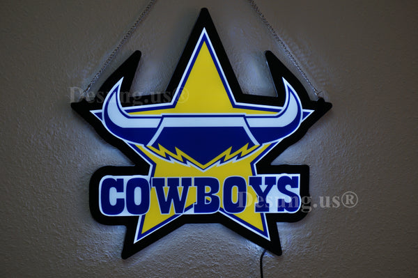 North Queensland Cowboys 2D LED Neon Sign Light Lamp