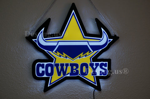 North Queensland Cowboys 2D LED Neon Sign Light Lamp