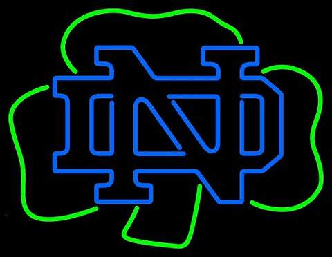 Notre Dame Fighting Irish Logo Neon Light Lamp Sign