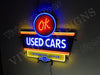 OK Used Cars 3 LED Neon Sign Light Lamp